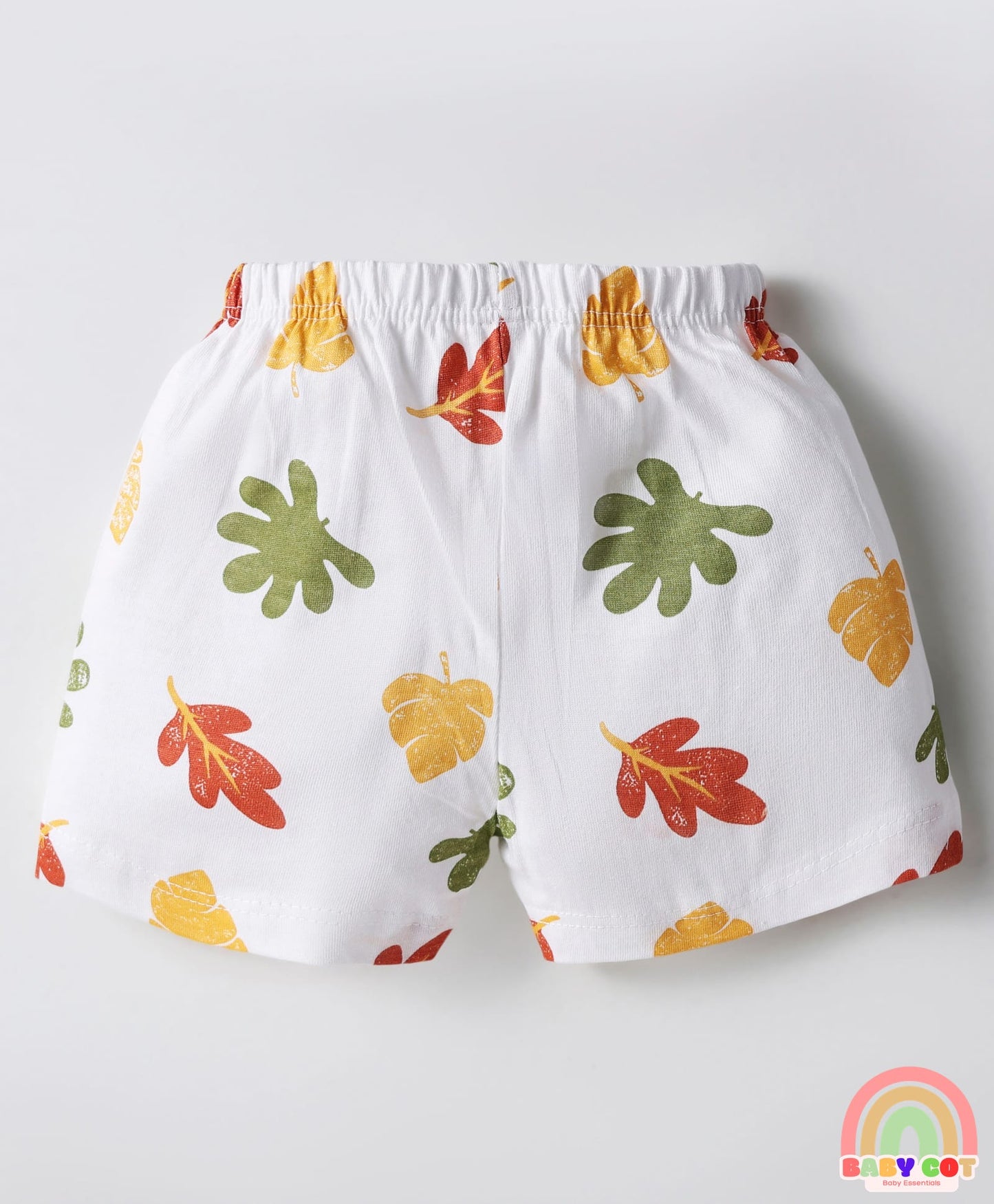 Single Jersey Knit Above Knee Length Shorts With Tropical & Geometric Shape Print Pack Of 5 - Multicolour