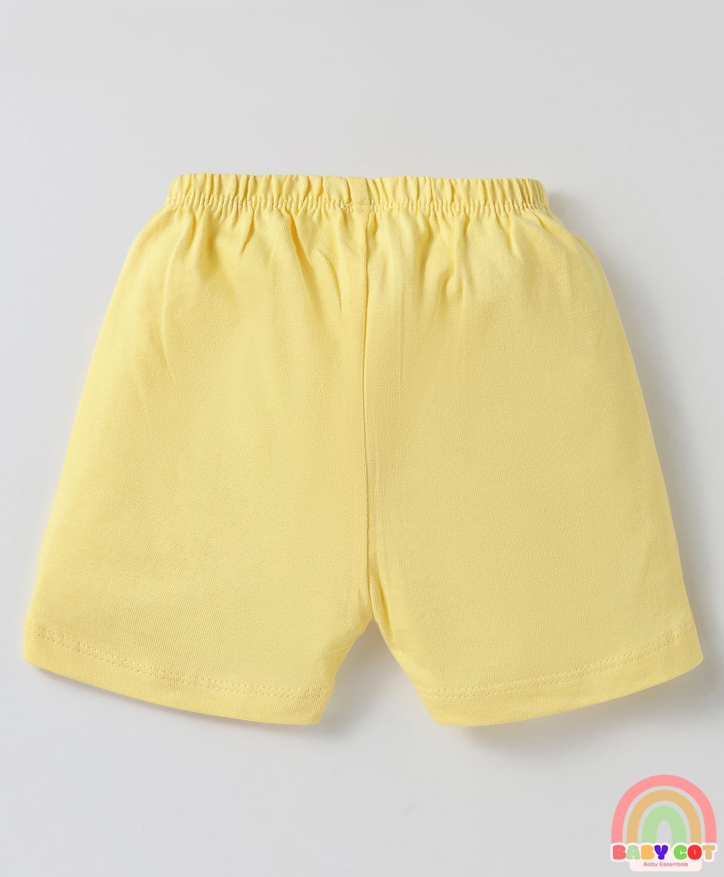 Single Jersey Knit Above Knee Length Shorts With Floral & Heart Print Pack Of 5 - Light Multicolour