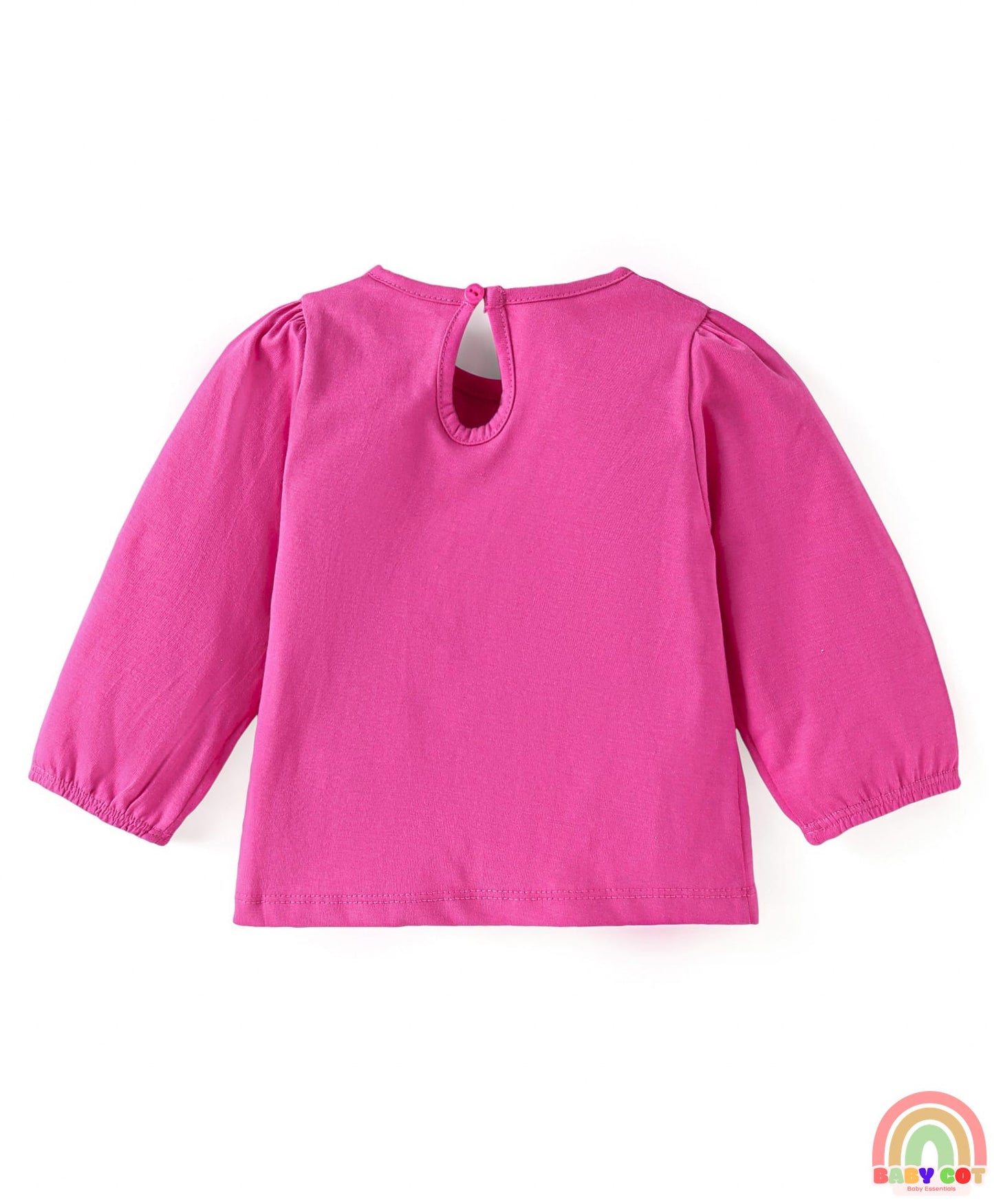 Cotton Knit Full Sleeves T-Shirts with Floral Hearts & Text Print Pack of 5 - Multicolor