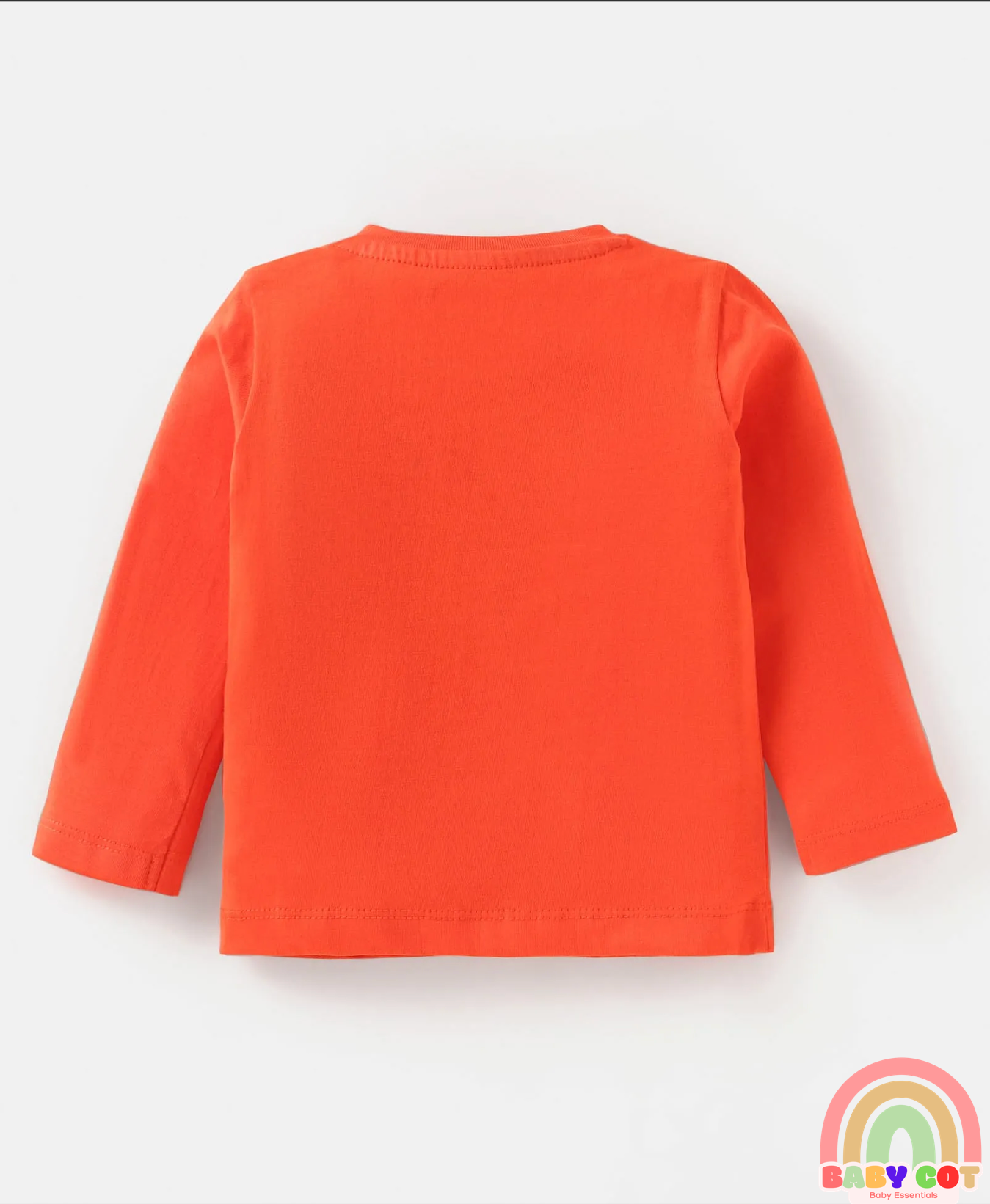 Cotton Knit Full Sleeves T-Shirts With Stripes Text & Animal Print Pack Of 7 - Blue Yellow Orange