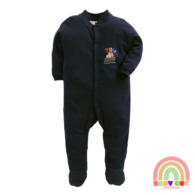 100% Cotton Black Rompers Sleepsuits Jumpsuit Night Suits for Infants Newborn Baby Boys & Girls