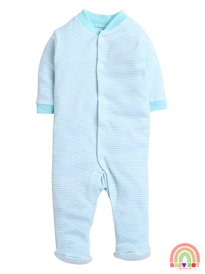 100% Cotton Mint Rompers Sleepsuits Jumpsuit Night Suits for Infants Newborn Baby Boys & Girls
