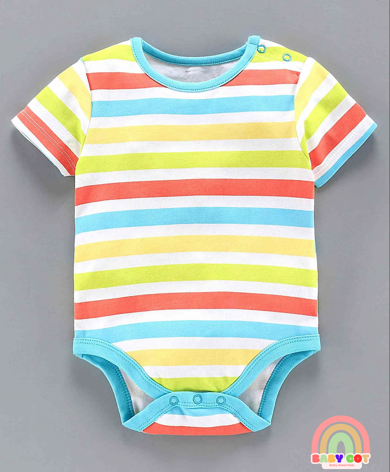 Cotton Short Sleeves Onesies Multiprint Pack of 5 - Multicolour
