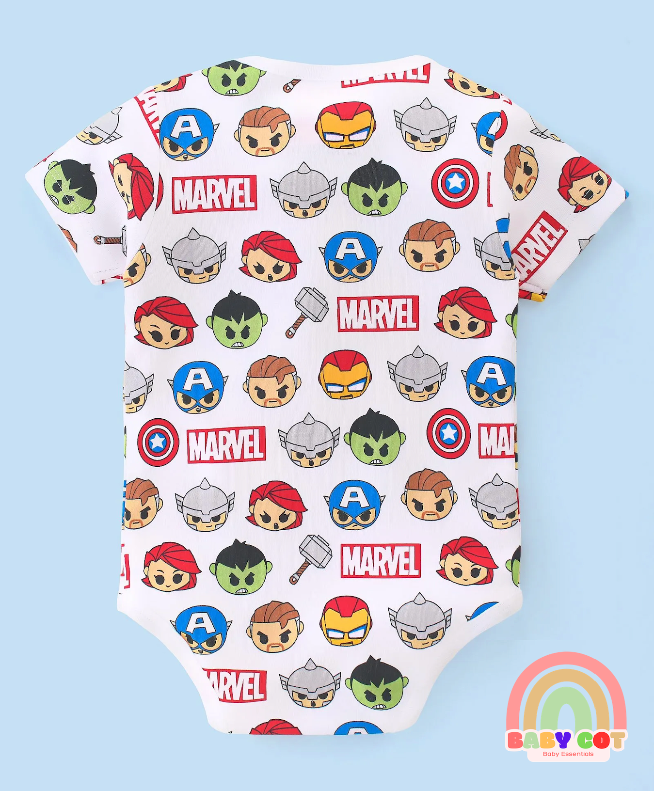Printed Half sleeves onesies Multicolour 100% cotton - Pack of 3