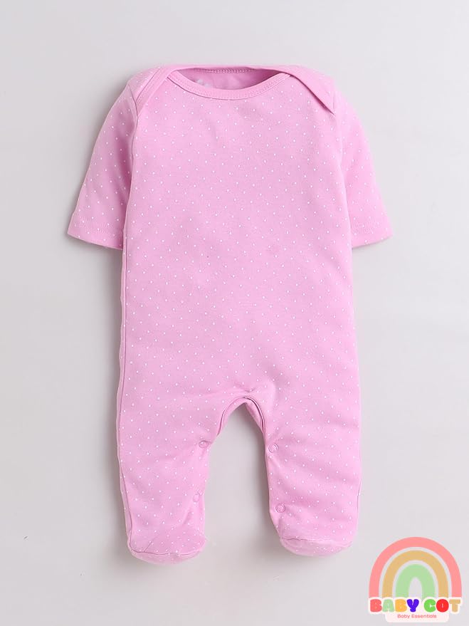 100% Cotton pink/blue Rompers Sleepsuits Jumpsuit Night Suits for Infants Newborn Baby Boys & Girls