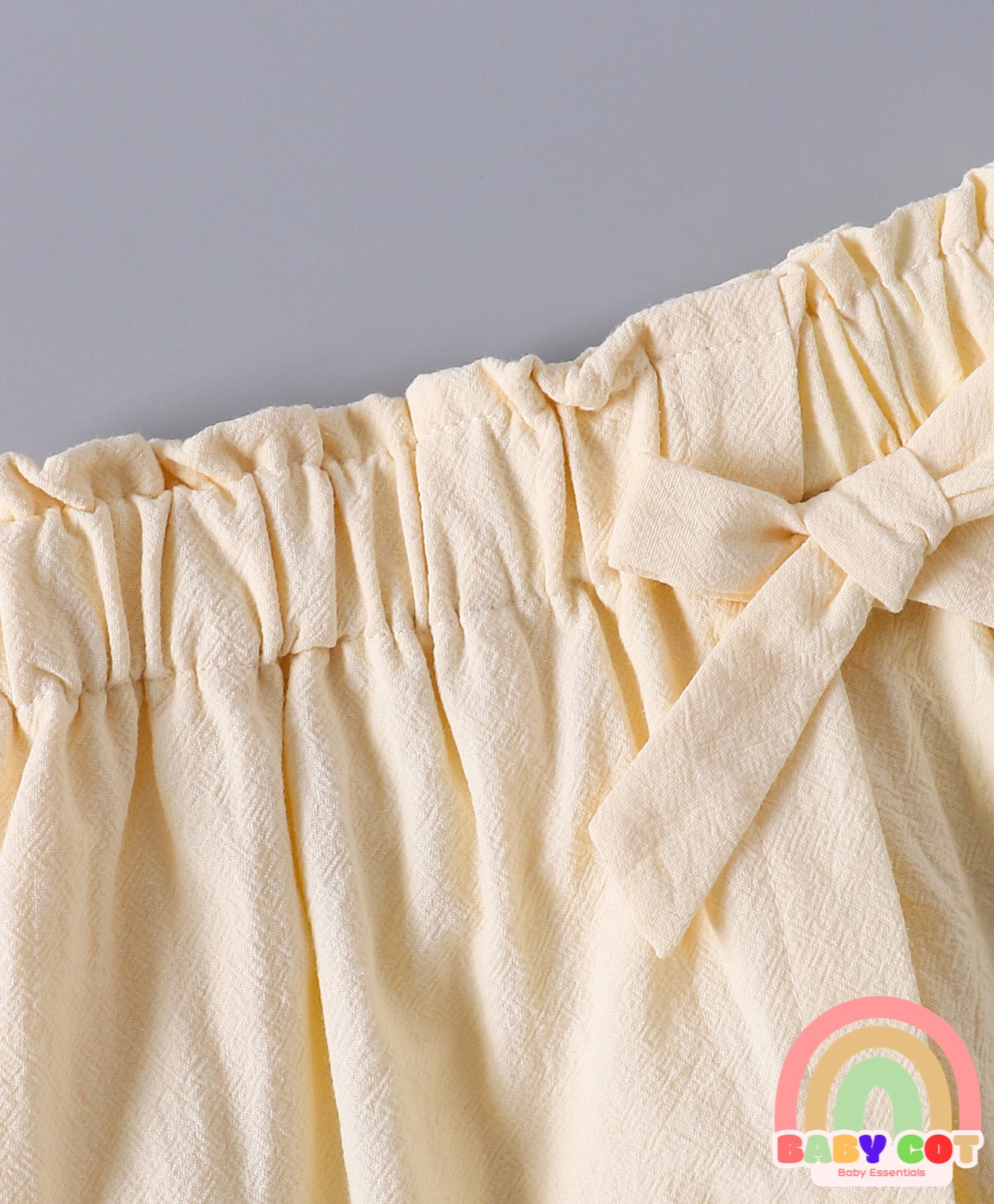 Cotton Above Knee Length Solid Skorts - Beige