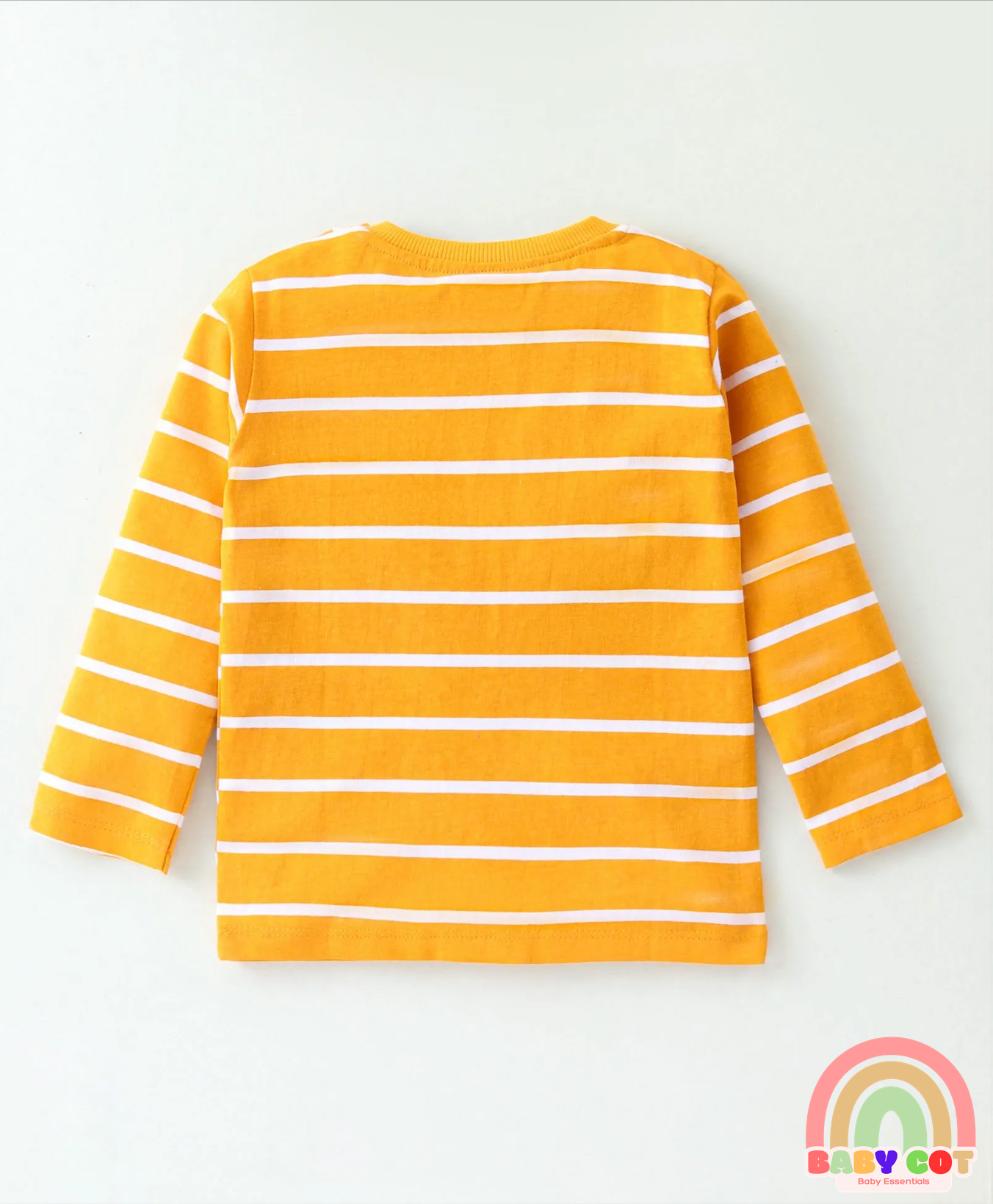 100% Cotton Knit Full Sleeves Striped T-Shirt Koala Print Pack of 3- Blue Yellow & Green
