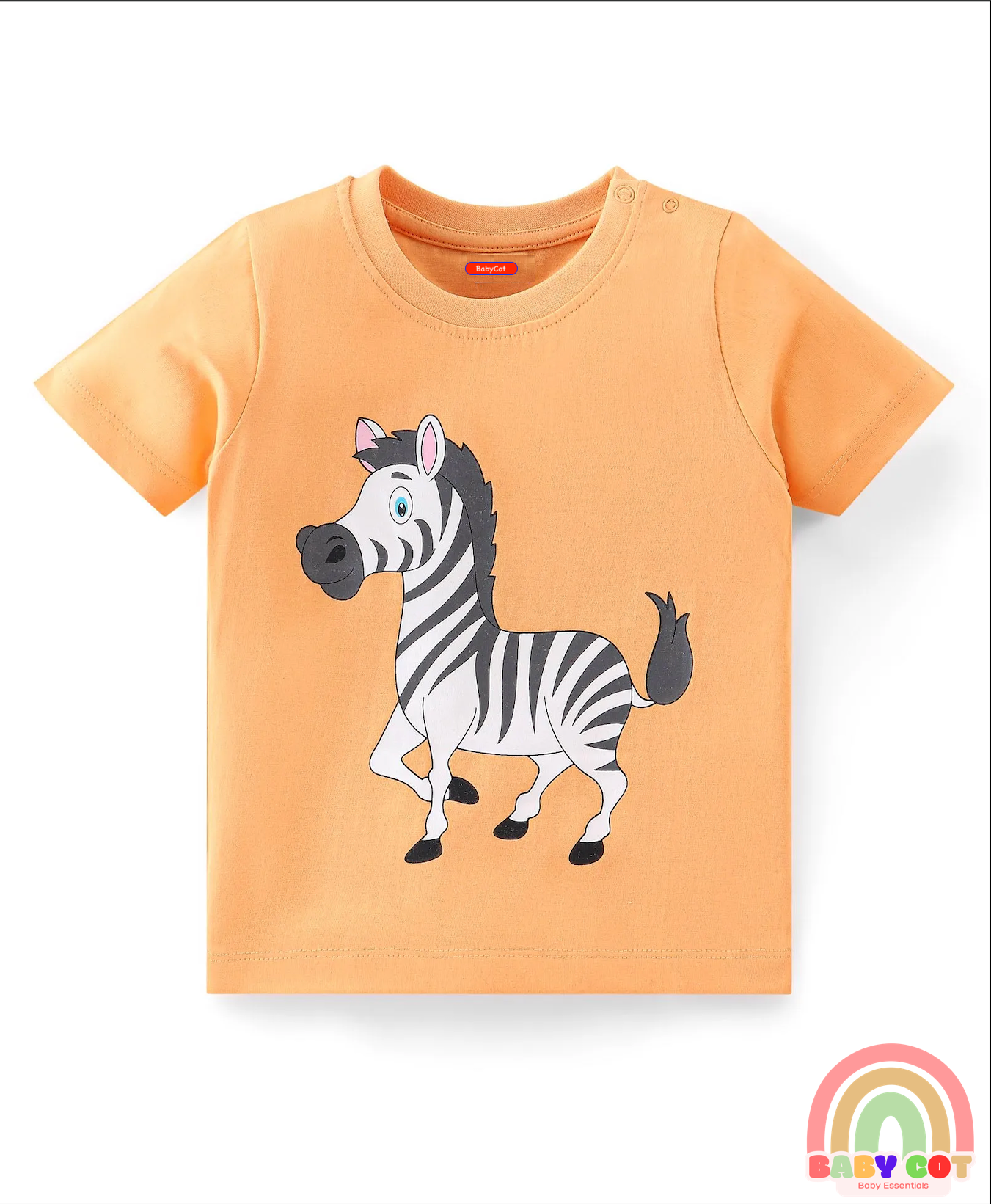 100% Cotton Knit Half Sleeves T-Shirt Tiger Print Pack Of 3 - Multicolor
