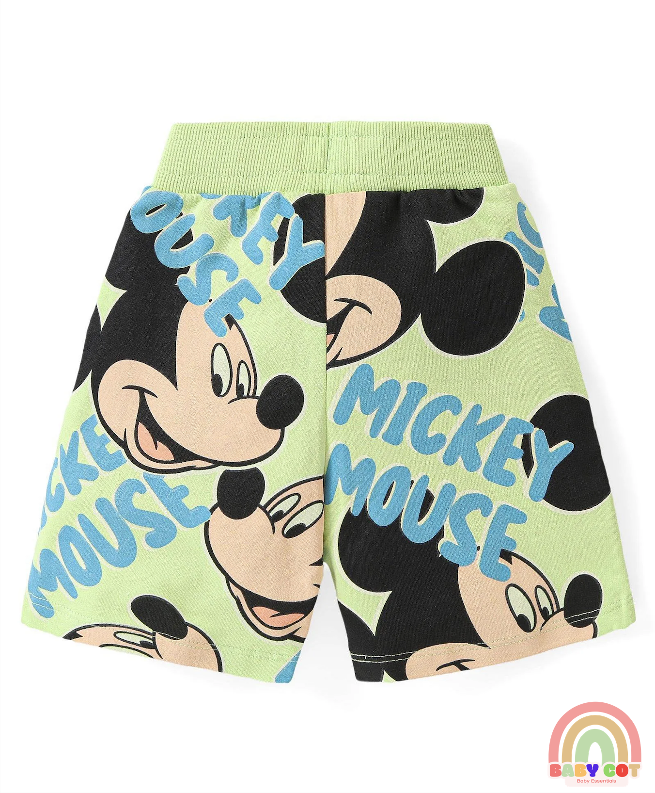 Single Jersey Knit Half Sleeves T-Shirt And Shorts Set Printed - Green