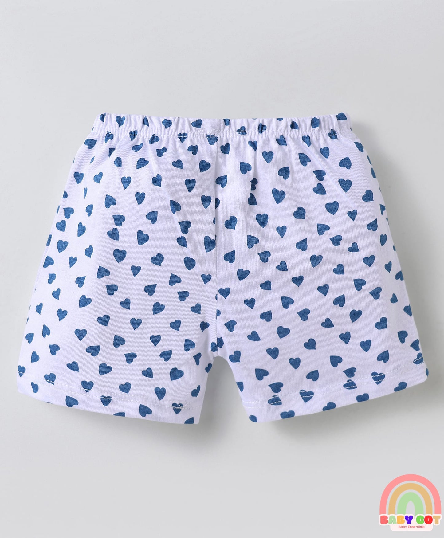 Single Jersey Knit Above Knee Length Shorts With Animal & Heart Print Pack Of 5 - Multicolour