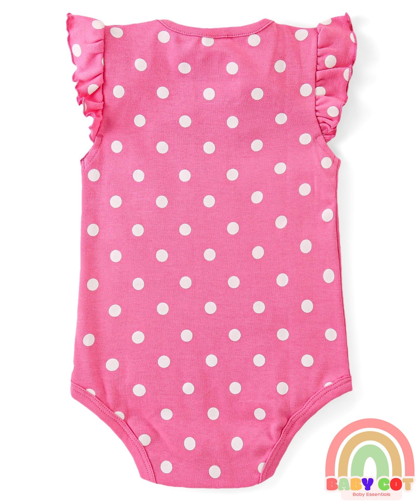 Cotton Knit Frill Sleeves Onesies with Winnie The Pooh Graphics Pack Of 3 - Multicolour