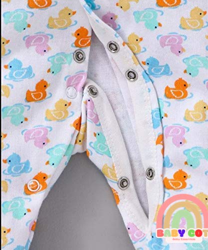 100% Cotton Pink Rompers Sleepsuits Jumpsuit Night Suits for Infants Newborn Baby Boys & Girls