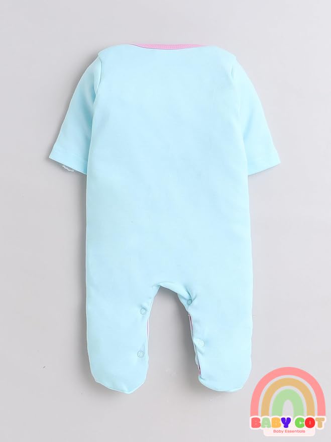 100% Cotton pink/blue Rompers Sleepsuits Jumpsuit Night Suits for Infants Newborn Baby Boys & Girls
