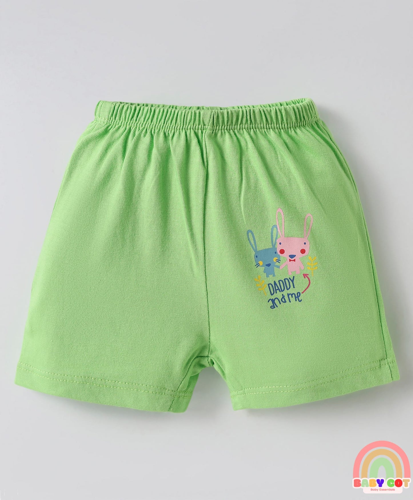 Single Jersey Knit Above Knee Length Shorts With Animal & Heart Print Pack Of 5 - Multicolour