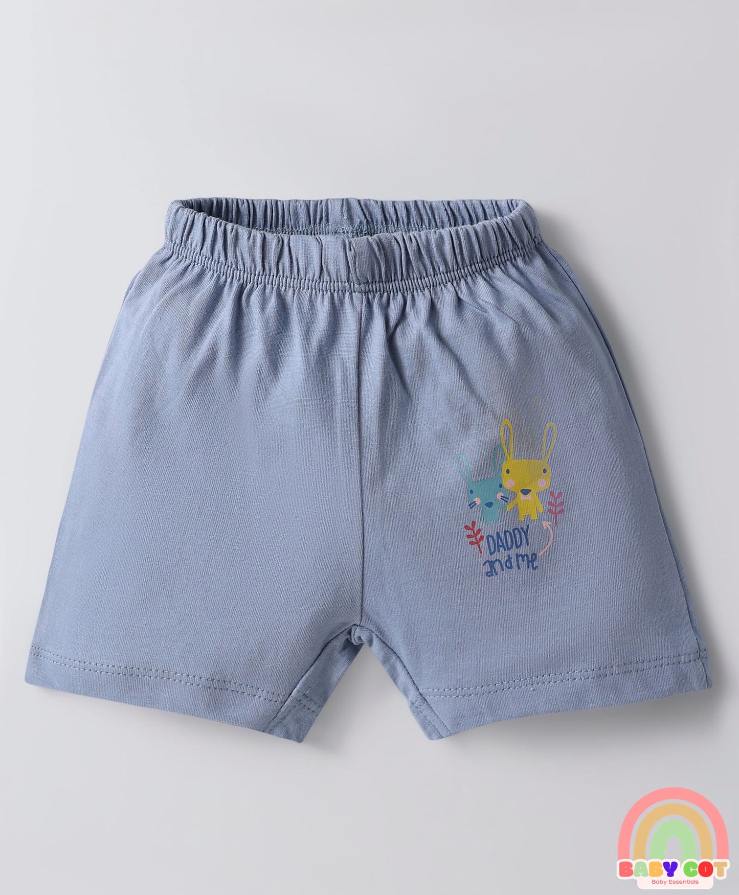 Single Jersey Knit Above Knee Length Shorts With Sea Life & Heart Print Pack Of 5 - Multicolour