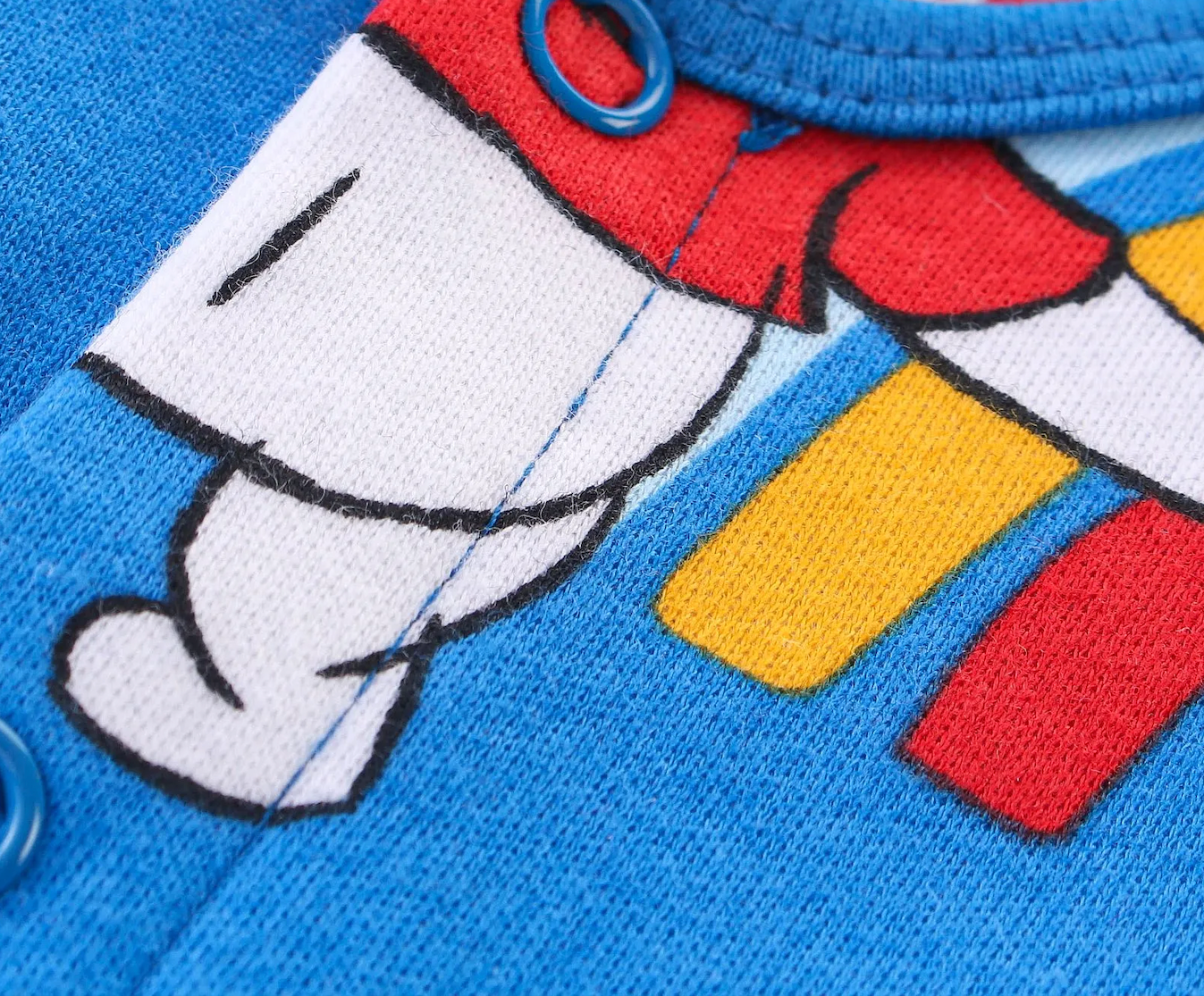 Interlock Cotton Knit Half Sleeves Romper Printed Pack of 2 - Multicolour