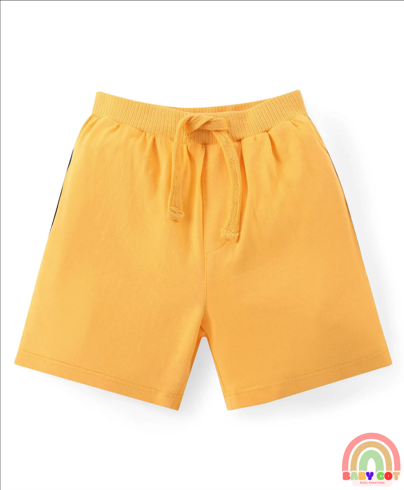 Cotton Knit Shorts with Geometrical Print Pack of 3 - Red Yellow & White