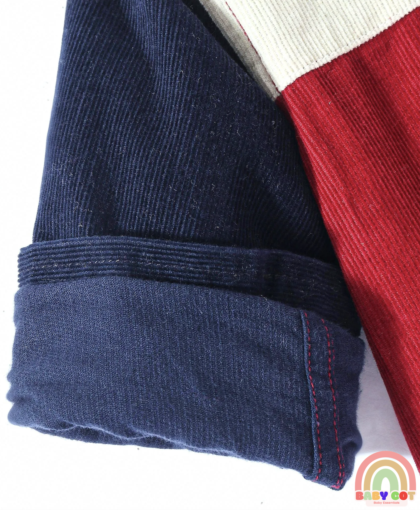 Cotton Woven Full Sleeves Corduroy Shirt With Cut & Sew Design - Dark Red