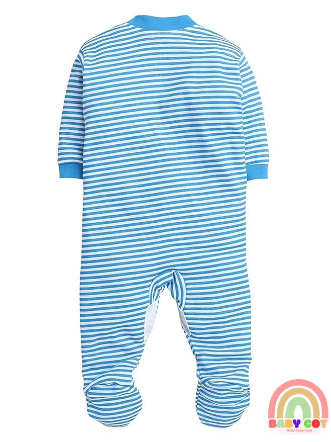 100% Cotton Turquoise Rompers Sleepsuits Jumpsuit Night Suits for Infants Newborn Baby Boys & Girls