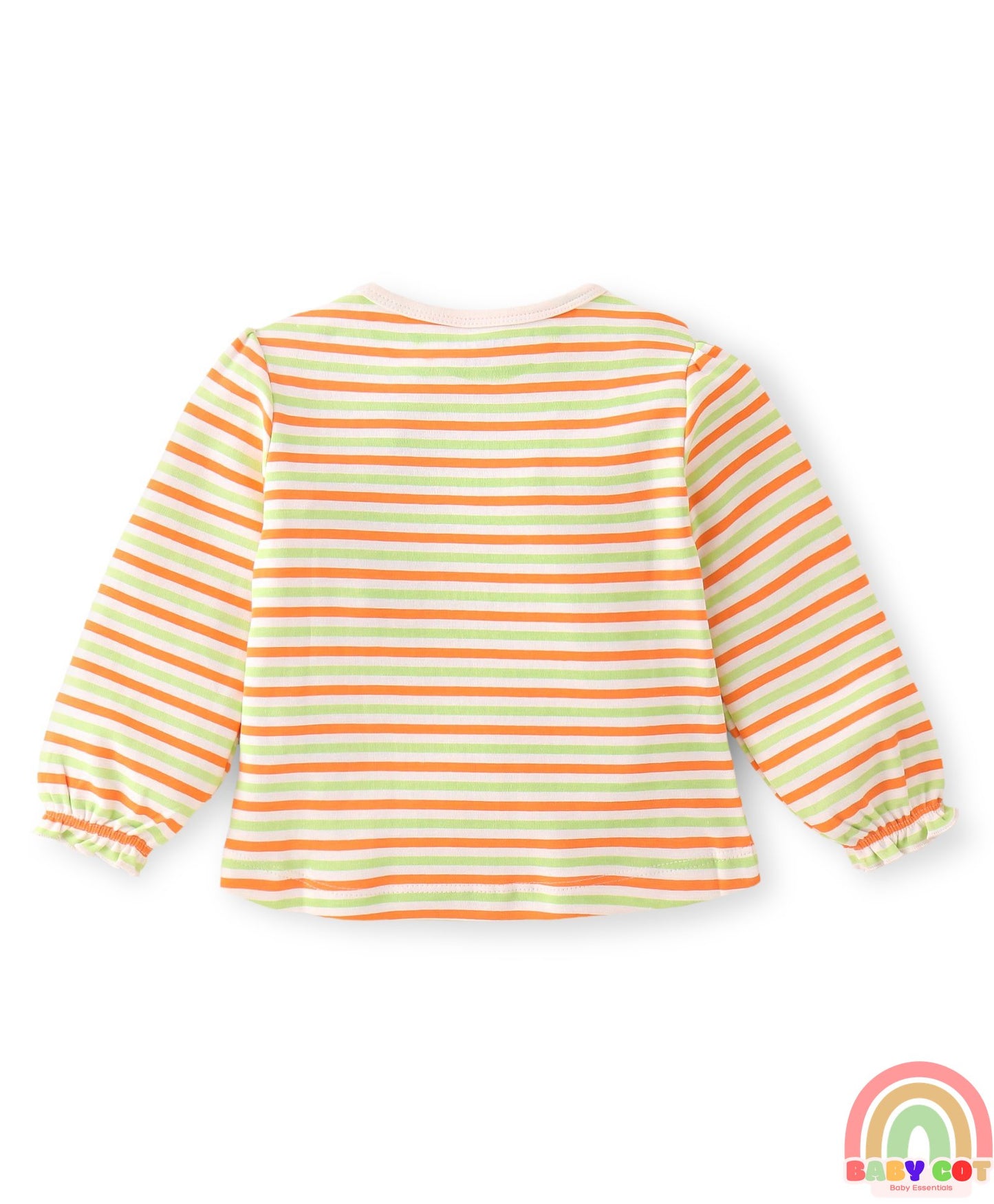100% Cotton Knit with Eco-Jiva Finish Full Sleeves T-Shirts Polka Dots & Heart Print Pack of 3 - Multicolour