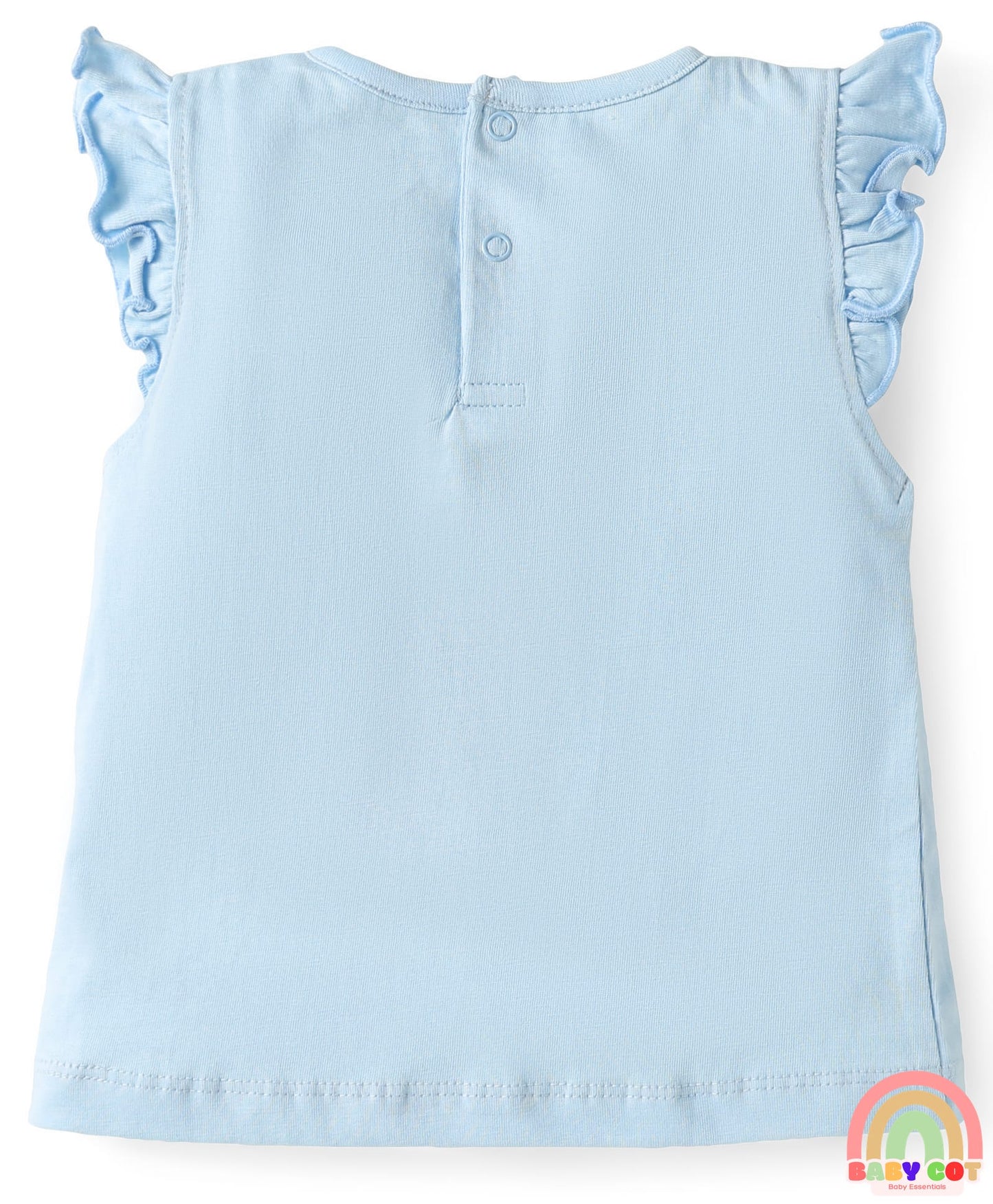 Single Jersey Knit Sleeveless T-Shirts With Winnie The Pooh Graphics Pack Of 3 - Pink & Light Blue