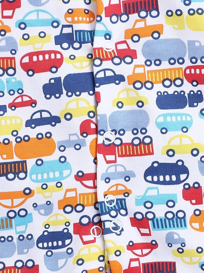100% Cotton Turquoise Rompers Sleepsuits Jumpsuit Night Suits for Infants Newborn Baby Boys & Girls