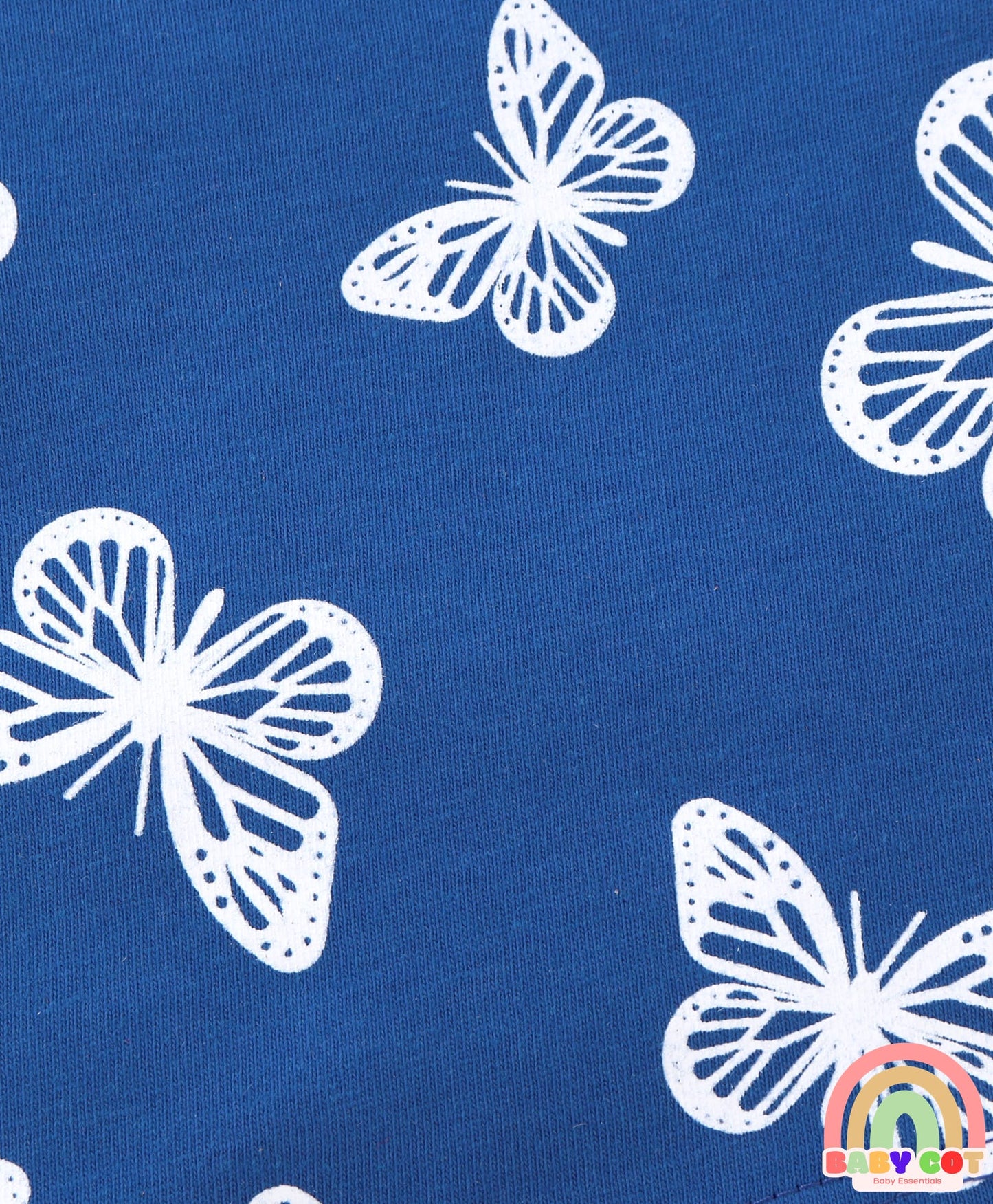100% Cotton Half Sleeves T-Shirts Butterfly Print Pack of 3 - Multicolour