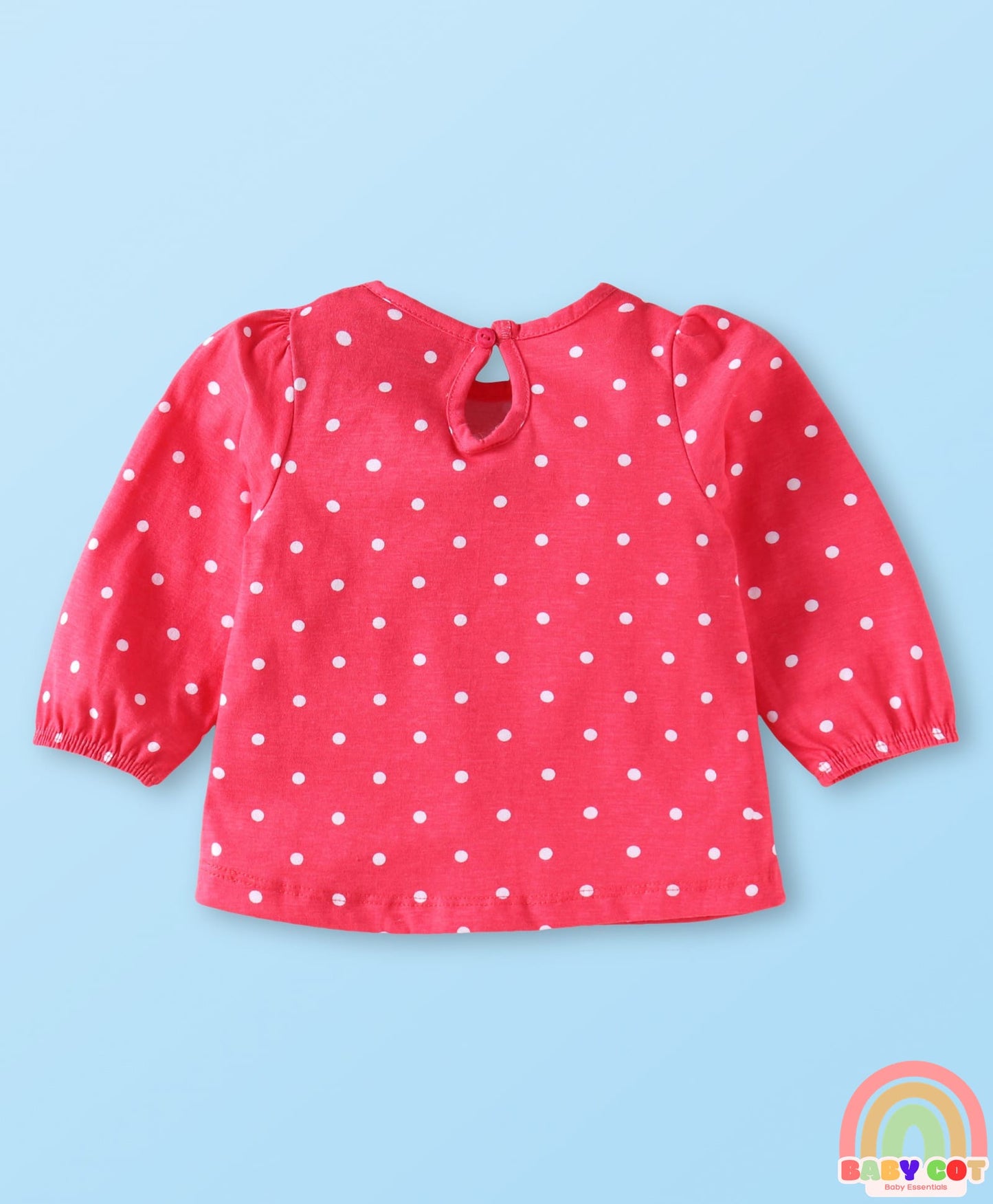 Cotton Knit Full Sleeves T-Shirts With Fruit & Polka Dot Print Pack of 5 - Multi Colour