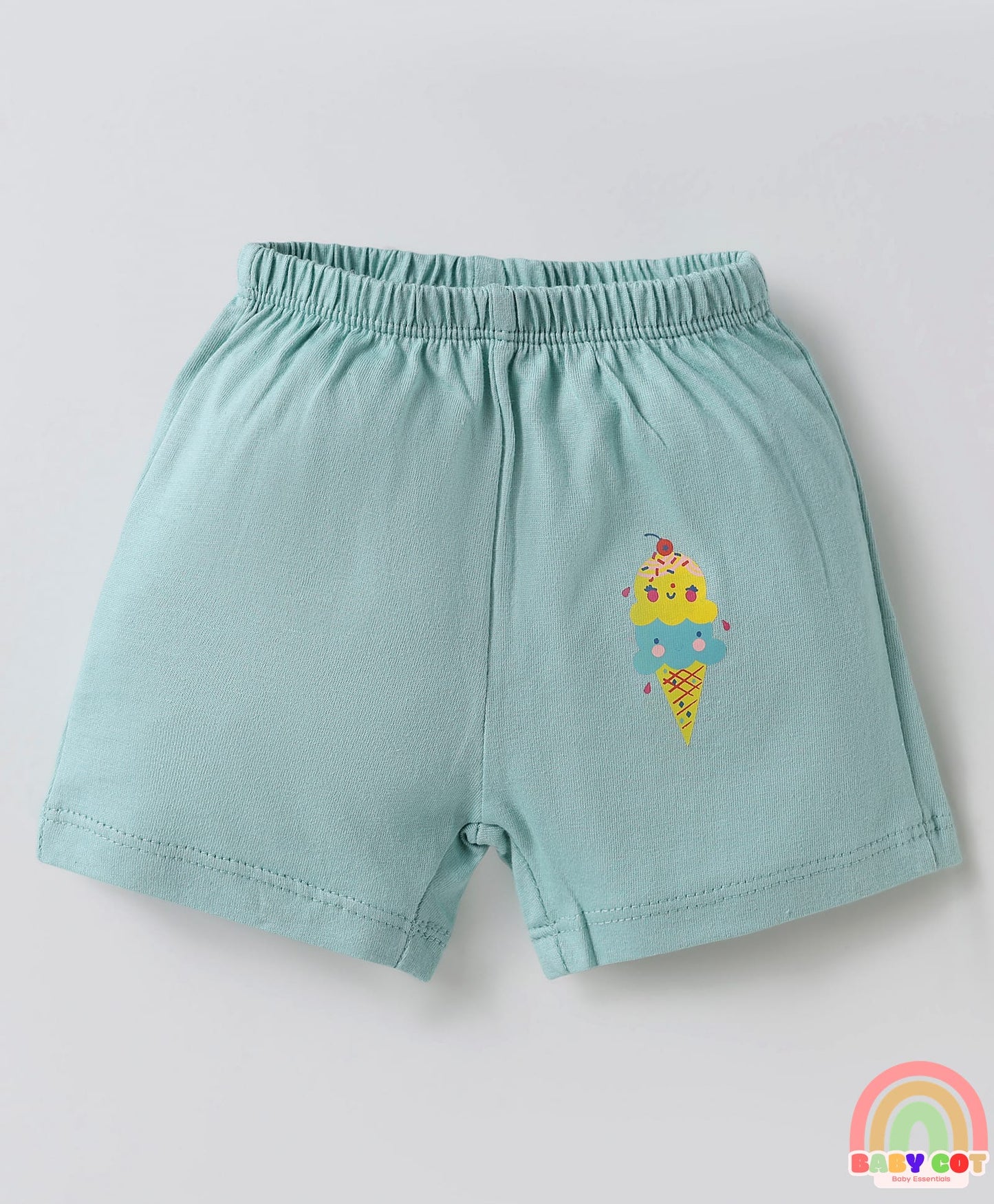 Single Jersey Knit Above Knee Length Shorts With Animal & Heart Print Pack Of 5 - Multicolour