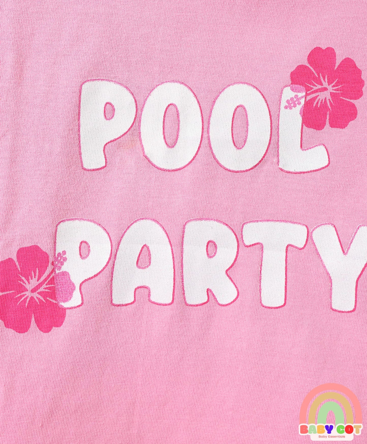 Cotton Knit Half Sleeves T-Shirts With Tropical Print Pack Of 3 -Yellow & Pink