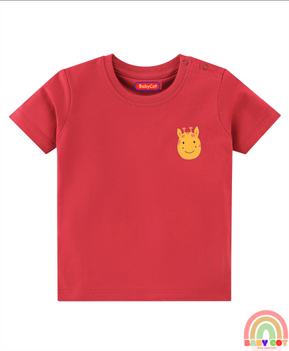 Cotton Knit Half Sleeves Lion Printed T-Shirts Pack of 5 - Multicolour