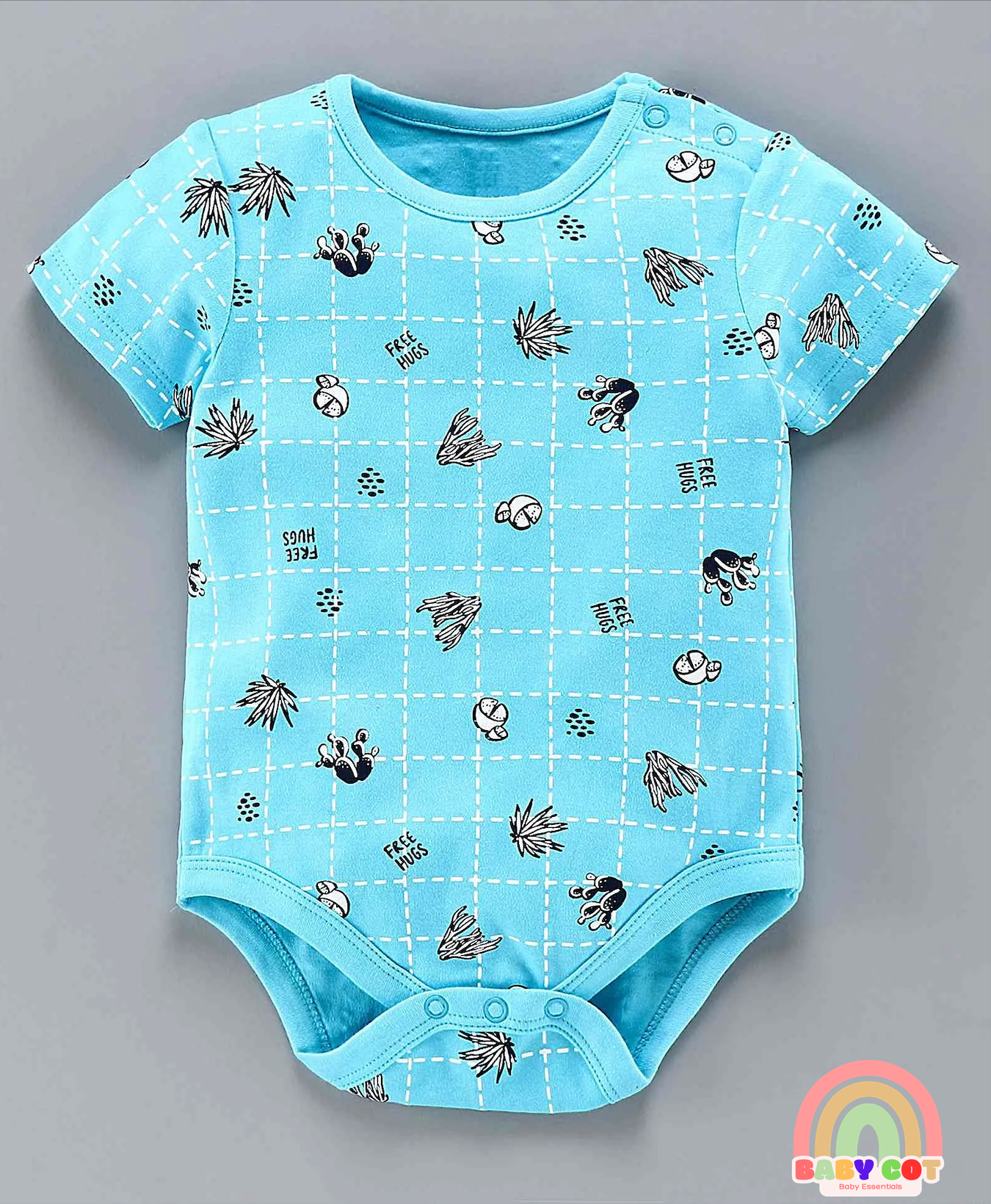 Cotton Short Sleeves Onesies Multiprint Pack of 5 - Multicolour