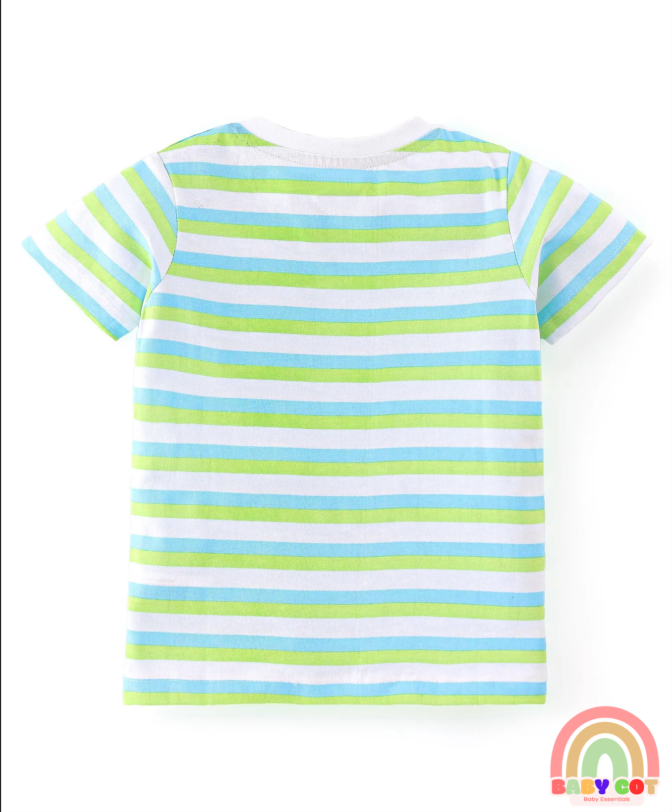 Cotton Knit Half Sleeves T-Shirts with Football Graphics Print Pack of 5 - Blue Green & Grey