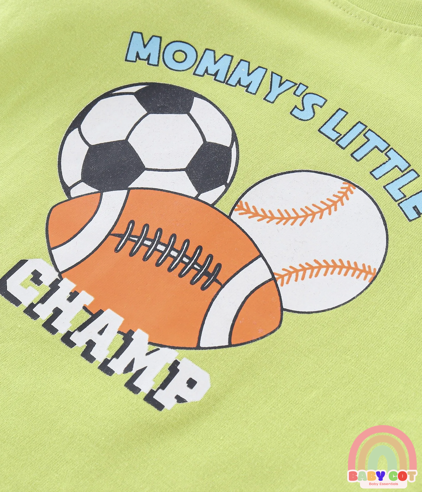 Cotton Knit Half Sleeves T-Shirts with Football Graphics Print Pack of 5 - Blue Green & Grey