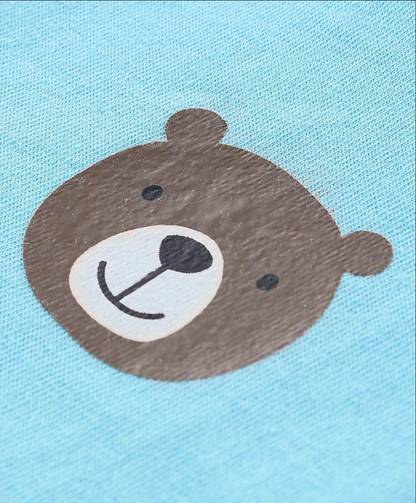 Cotton Knit Half Sleeves Lion Printed T-Shirts Pack of 5 - Multicolour