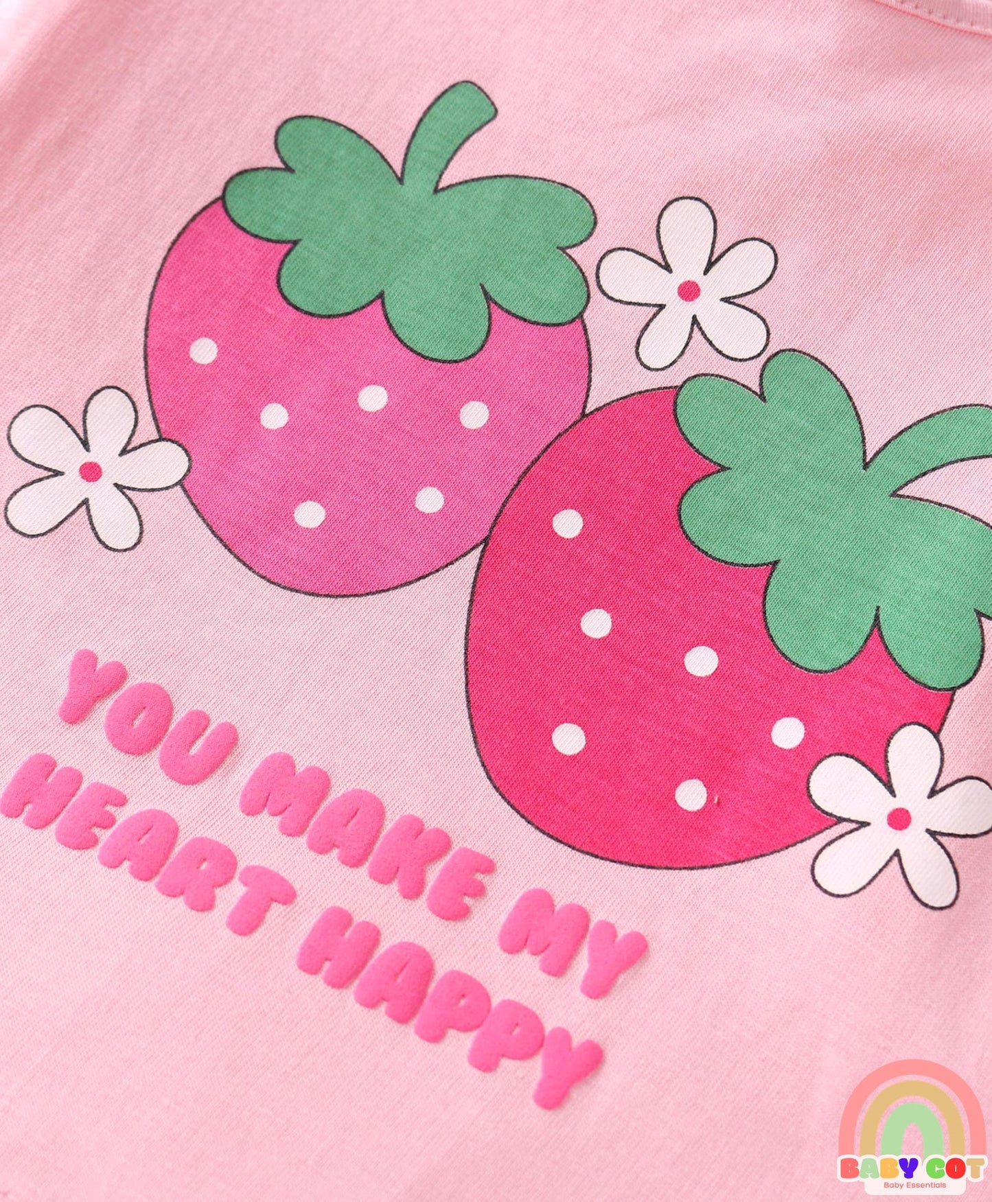 Cotton Knit Full Sleeves T-Shirts With Fruit & Polka Dot Print Pack of 5 - Multi Colour
