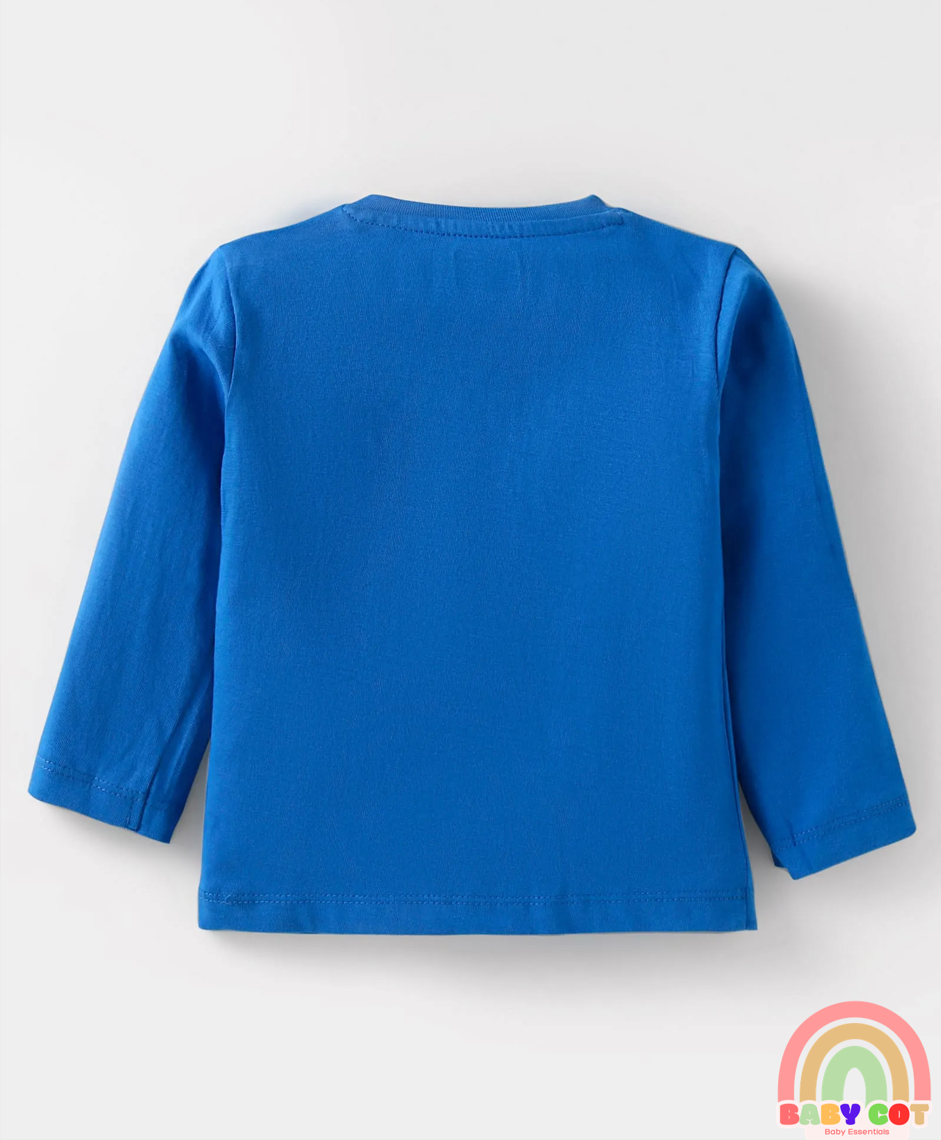Cotton Knit Full Sleeves T-Shirts With Stripes Text & Animal Print Pack Of 7 - Blue Yellow Orange