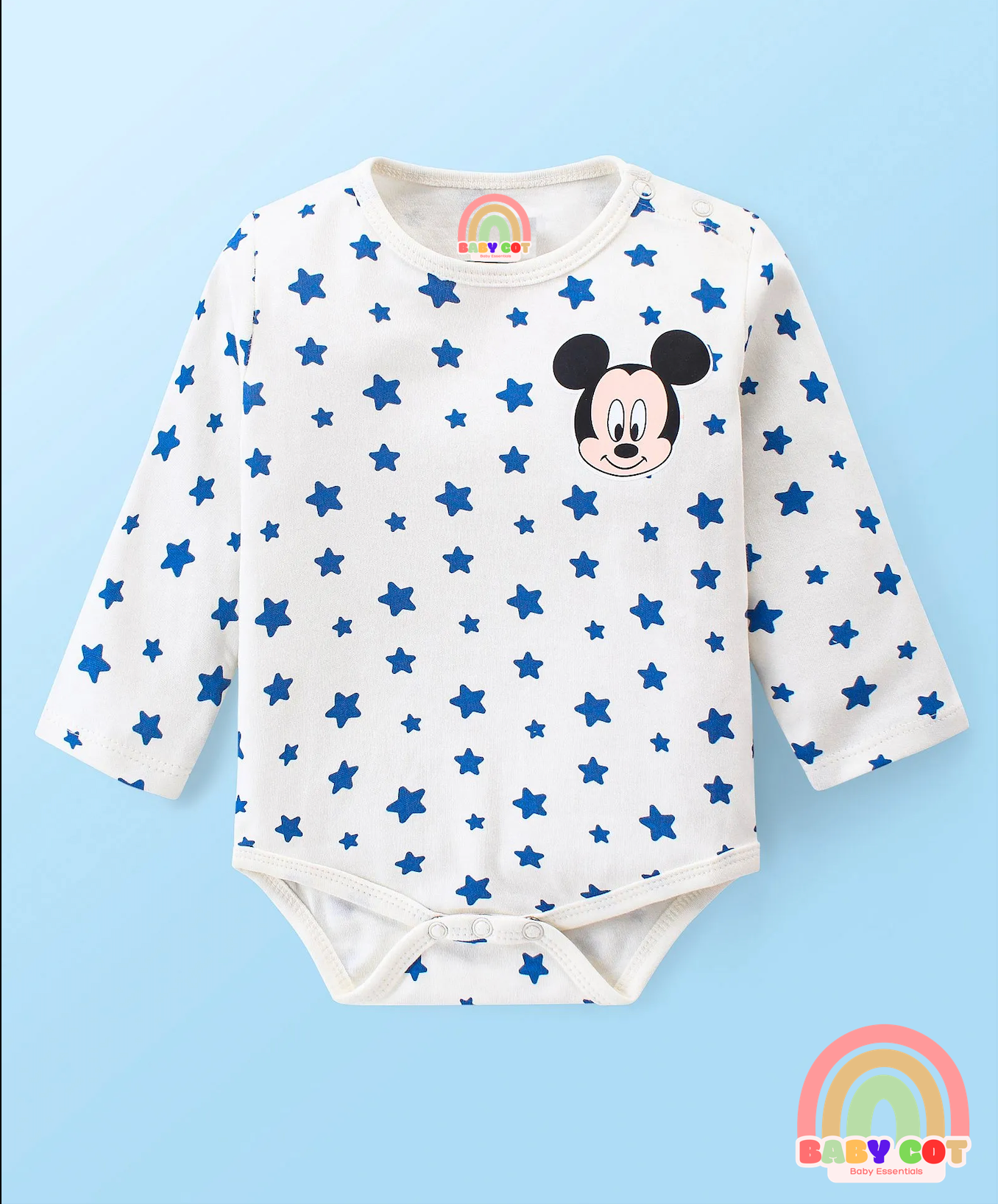 Interlock Knit Full Sleeves Onesies With Printed Graphics Pack of 3 - Red White & Navy Blue