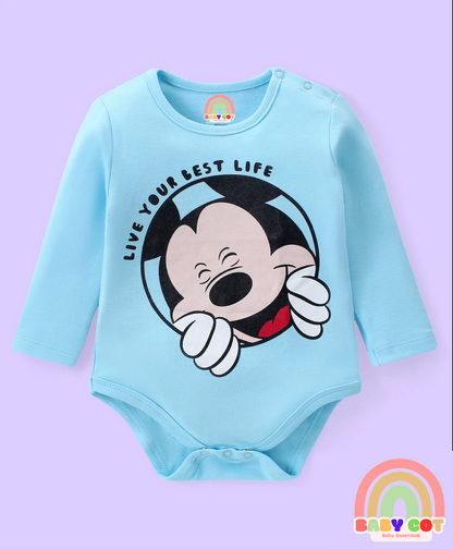 Full Sleeves Onesies With Printed Graphics Pack of 3 - Multicolour