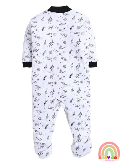 100% Cotton Rompers Sleepsuits Jumpsuit Night Suits for Infants Newborn Baby Boys & Girls