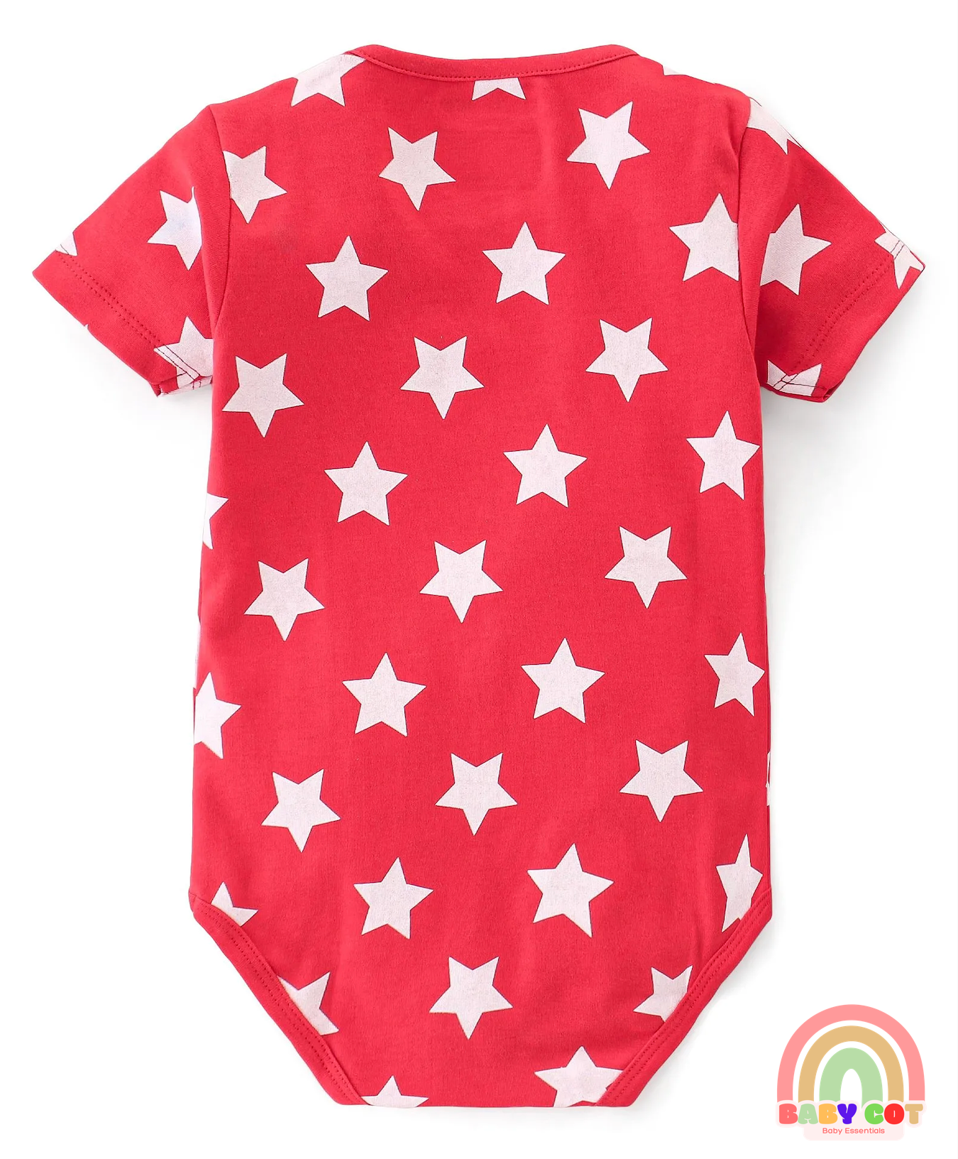 Interlock Cotton Knit Half Sleeves Printed Onesies  Pack of 3 - Multicolor
