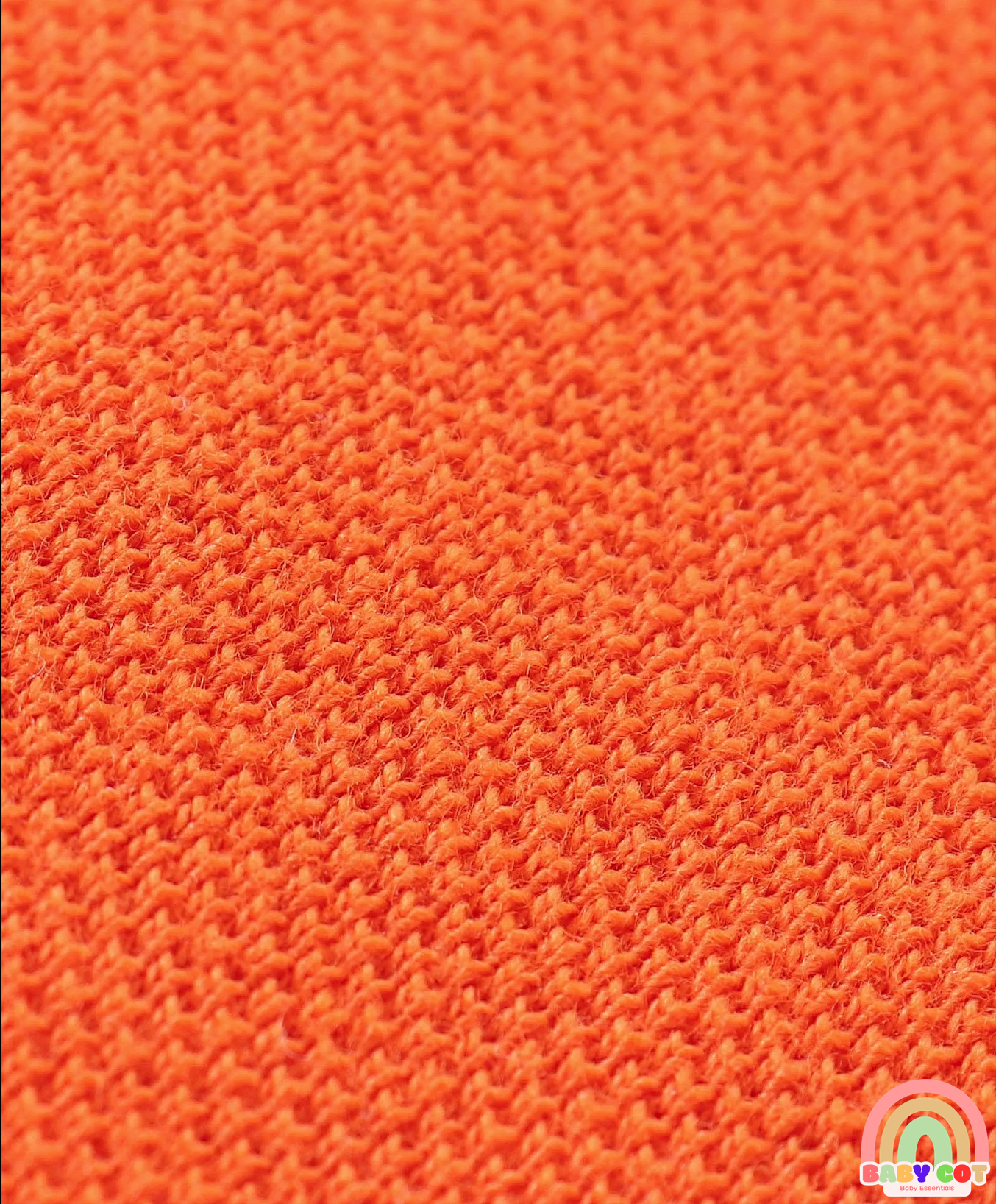 100% Cotton Knit Half Sleeves Polo T-Shirt With Solid Colour - Orange
