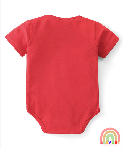 Cotton Interlock Knit Half Sleeves Onesies with Winnie The Pooh Graphics Pack of 3 - Multicolour