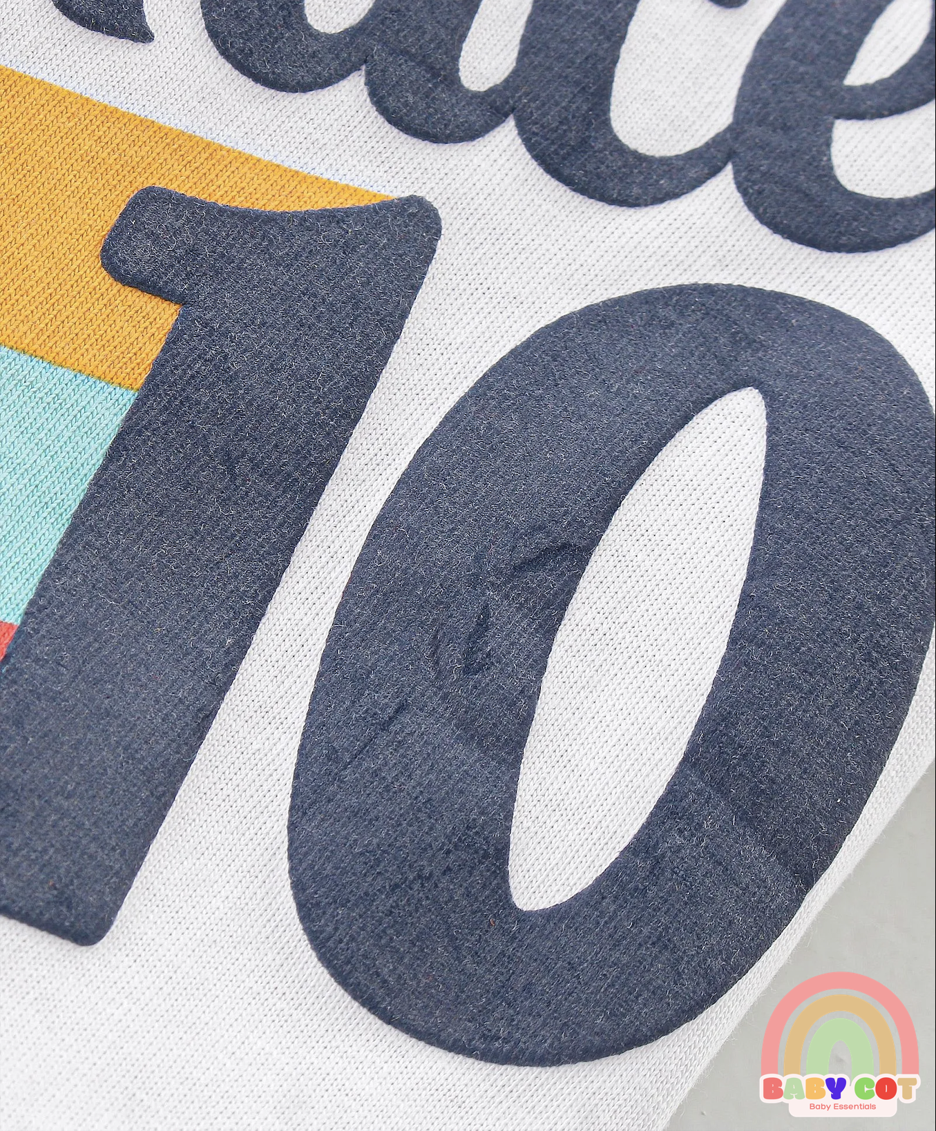 100% Cotton Knit Half Sleeves Polo T-Shirt with Text Graphics - White
