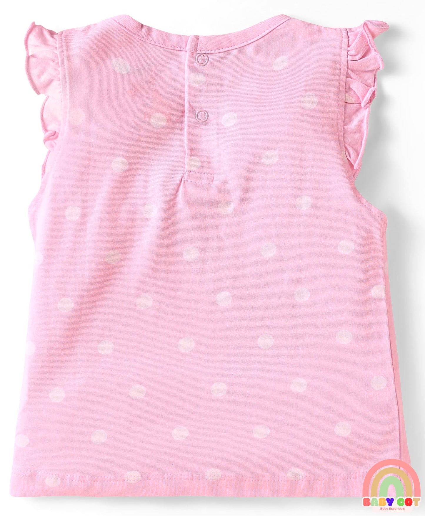 Single Jersey Knit Sleeveless T-Shirts With Winnie The Pooh Graphics Pack Of 3 - Pink & Light Blue