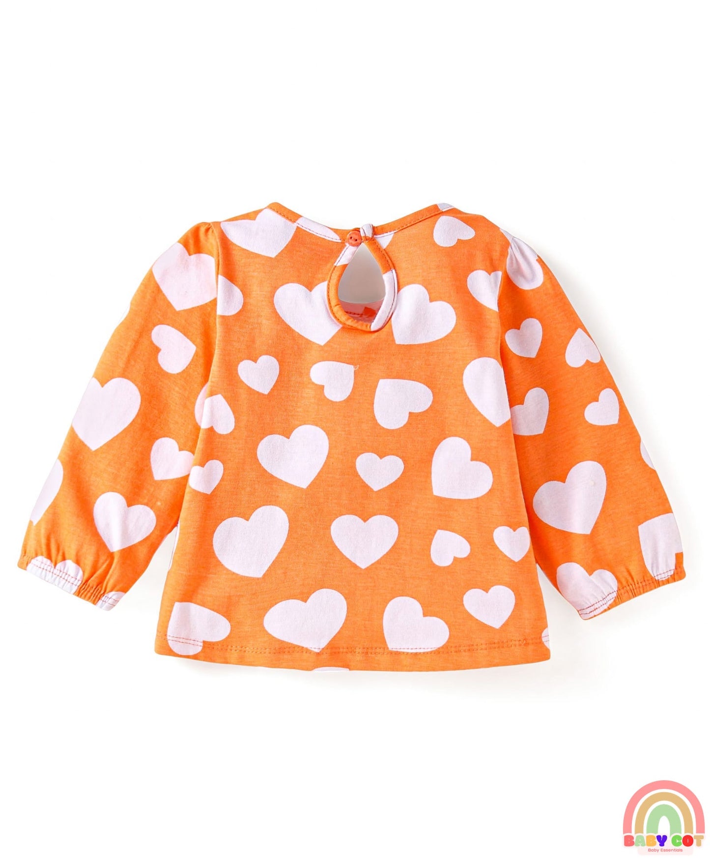 Cotton Knit Full Sleeves T-Shirts with Floral Hearts & Text Print Pack of 5 - Multicolor