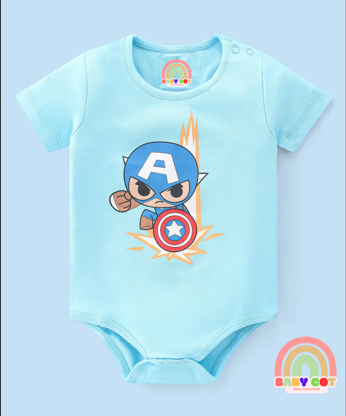 Printed Half sleeves onesies Multicolour 100% cotton - Pack of 3