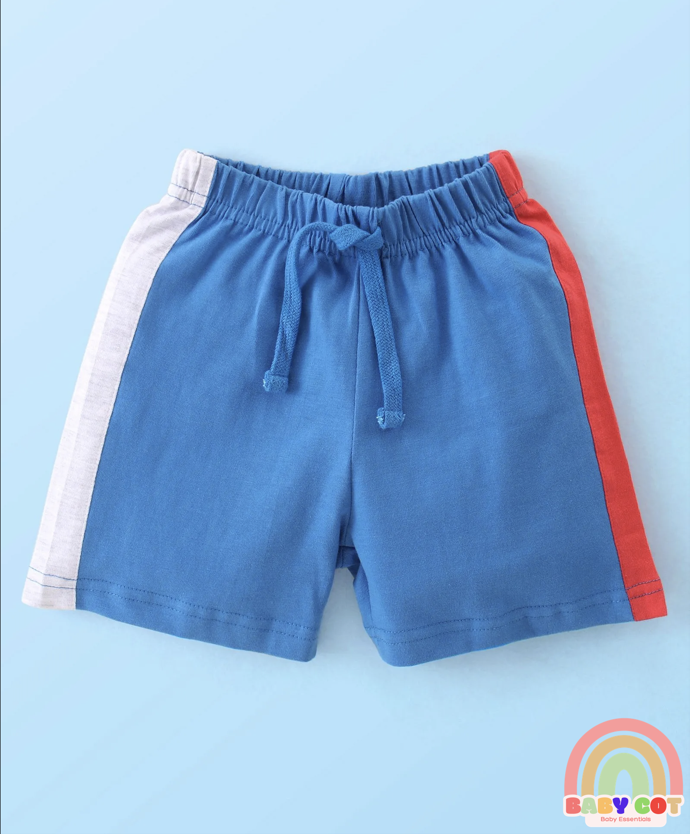 Cotton Knit Shorts Text Print Pack of 3 - Multicolour