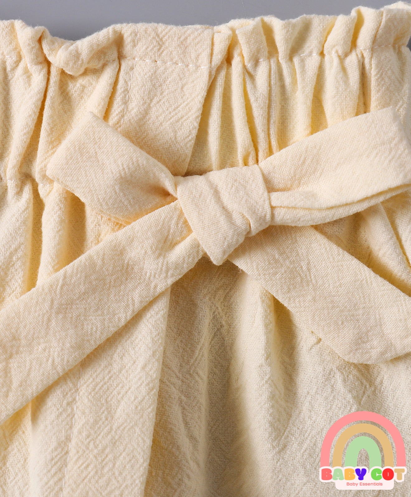 Cotton Above Knee Length Solid Skorts - Beige
