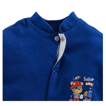 100% Cotton Blue Rompers Sleepsuits Jumpsuit Night Suits for Infants Newborn Baby Boys & Girls